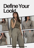Tailleur donna beige tortora - blazer doppiopetto e pantaloni coordinati vista frontale