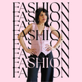 GILET ROSA CON SCOLLO A V
