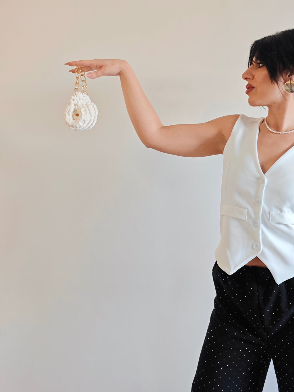 COMPLETO NERO CON BRILLANTINI