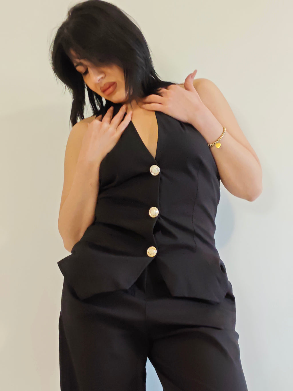 COMPLETO LADY HALTER NECK