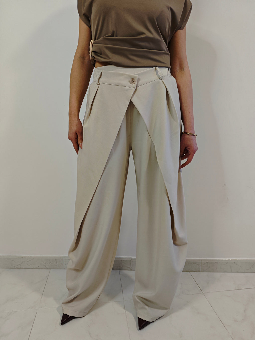 PANTALONI ALADINO BEIGE