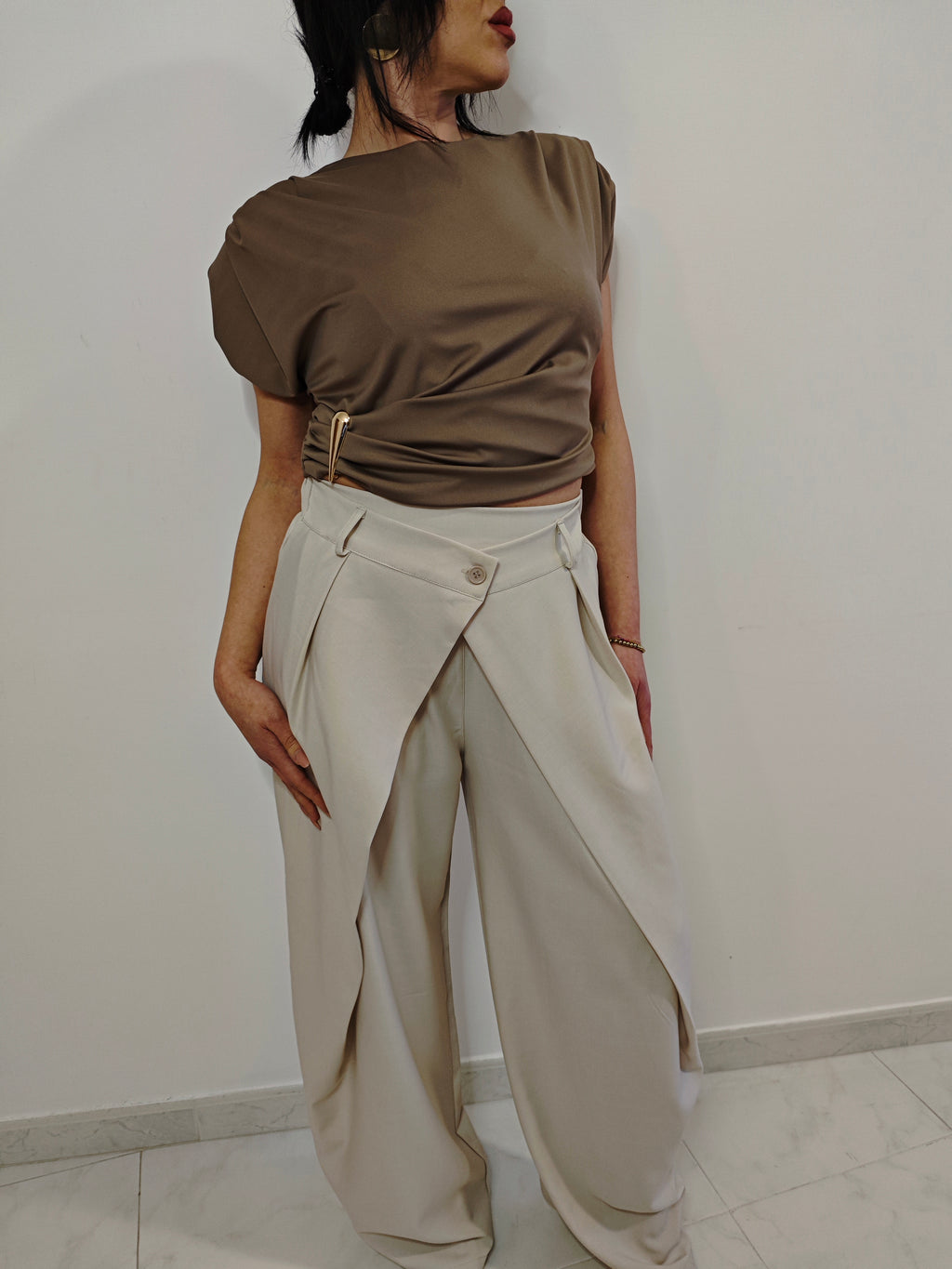 PANTALONI ALADINO BEIGE