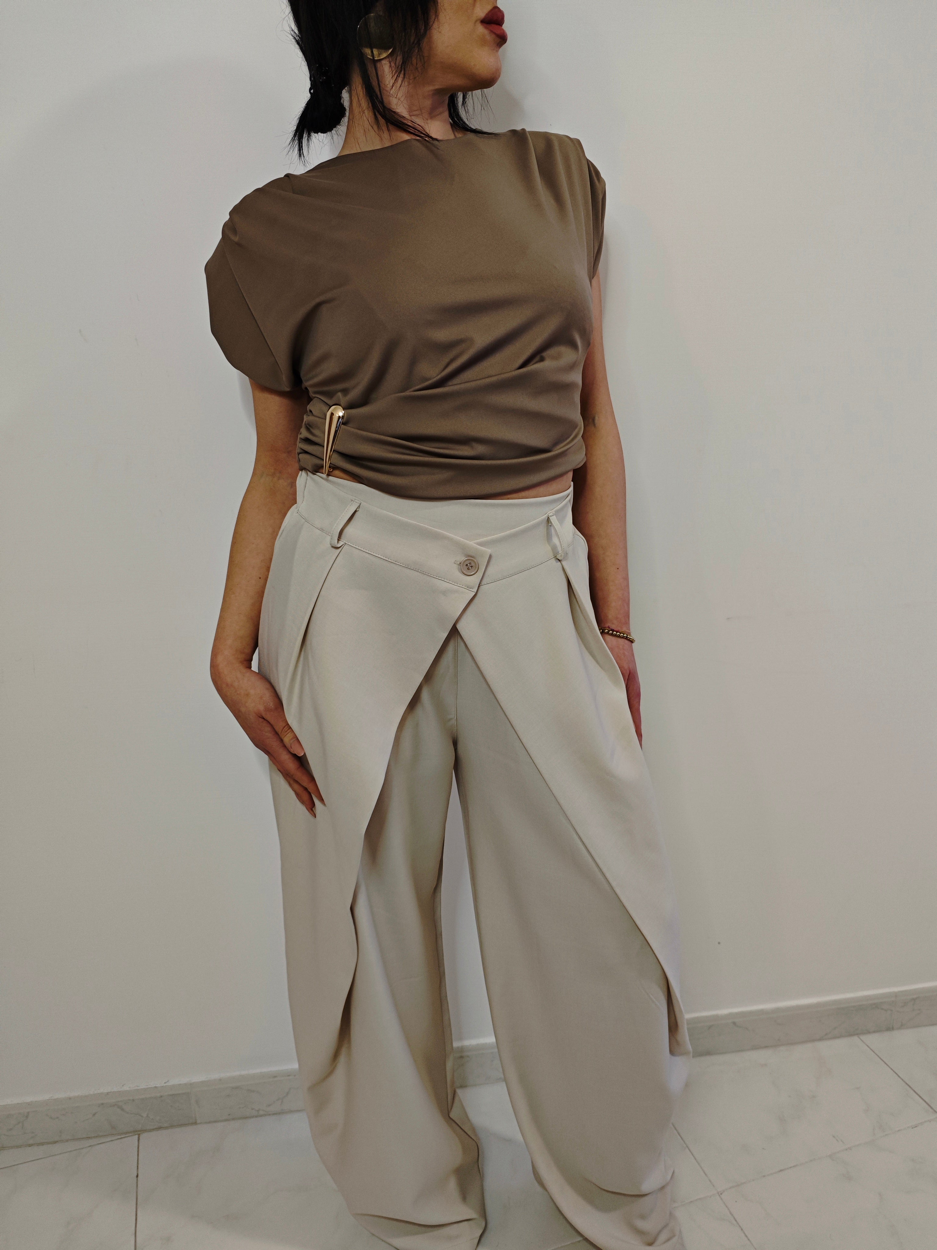 PANTALONI ALADINO BEIGE