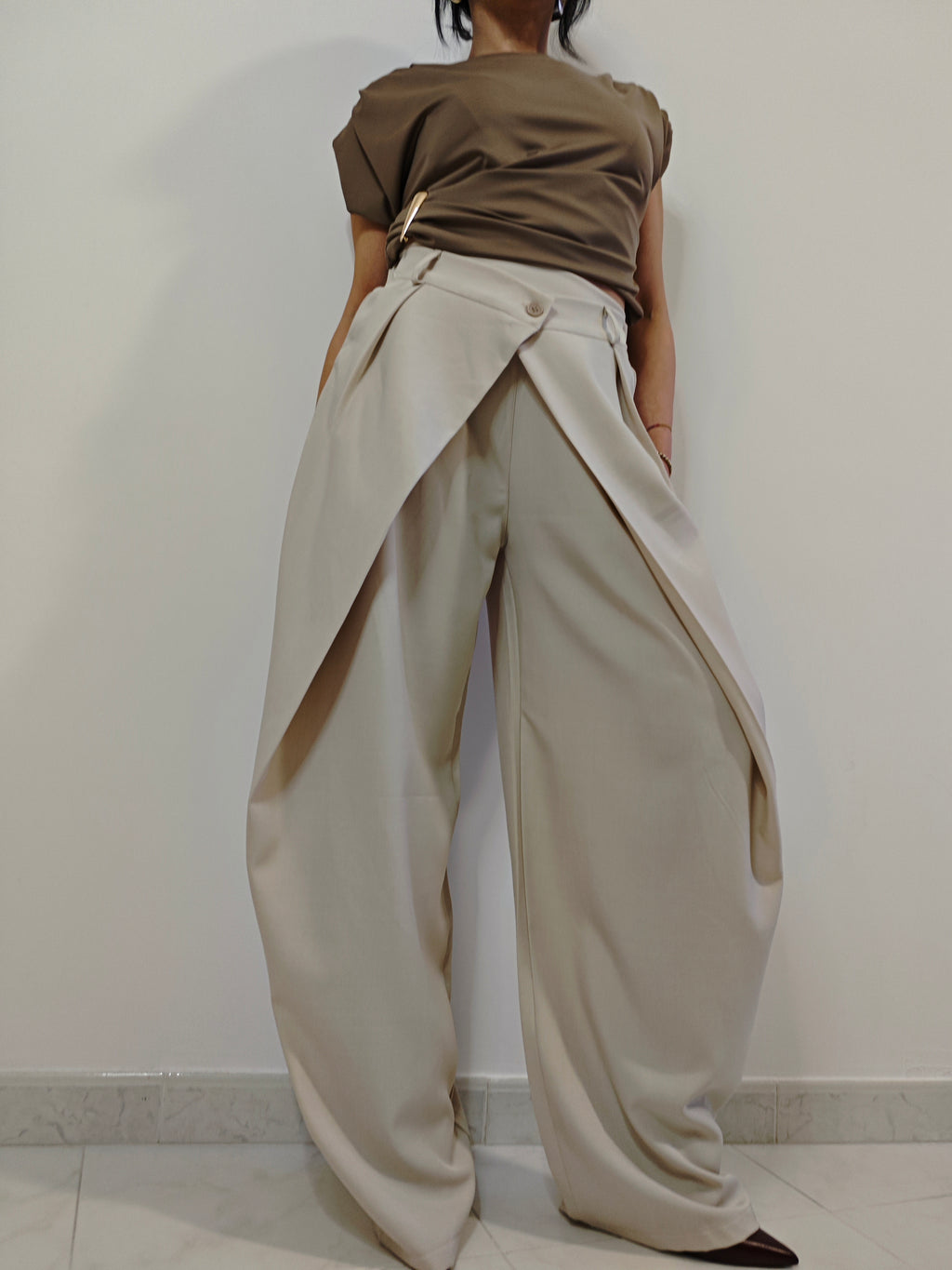 PANTALONI ALADINO BEIGE