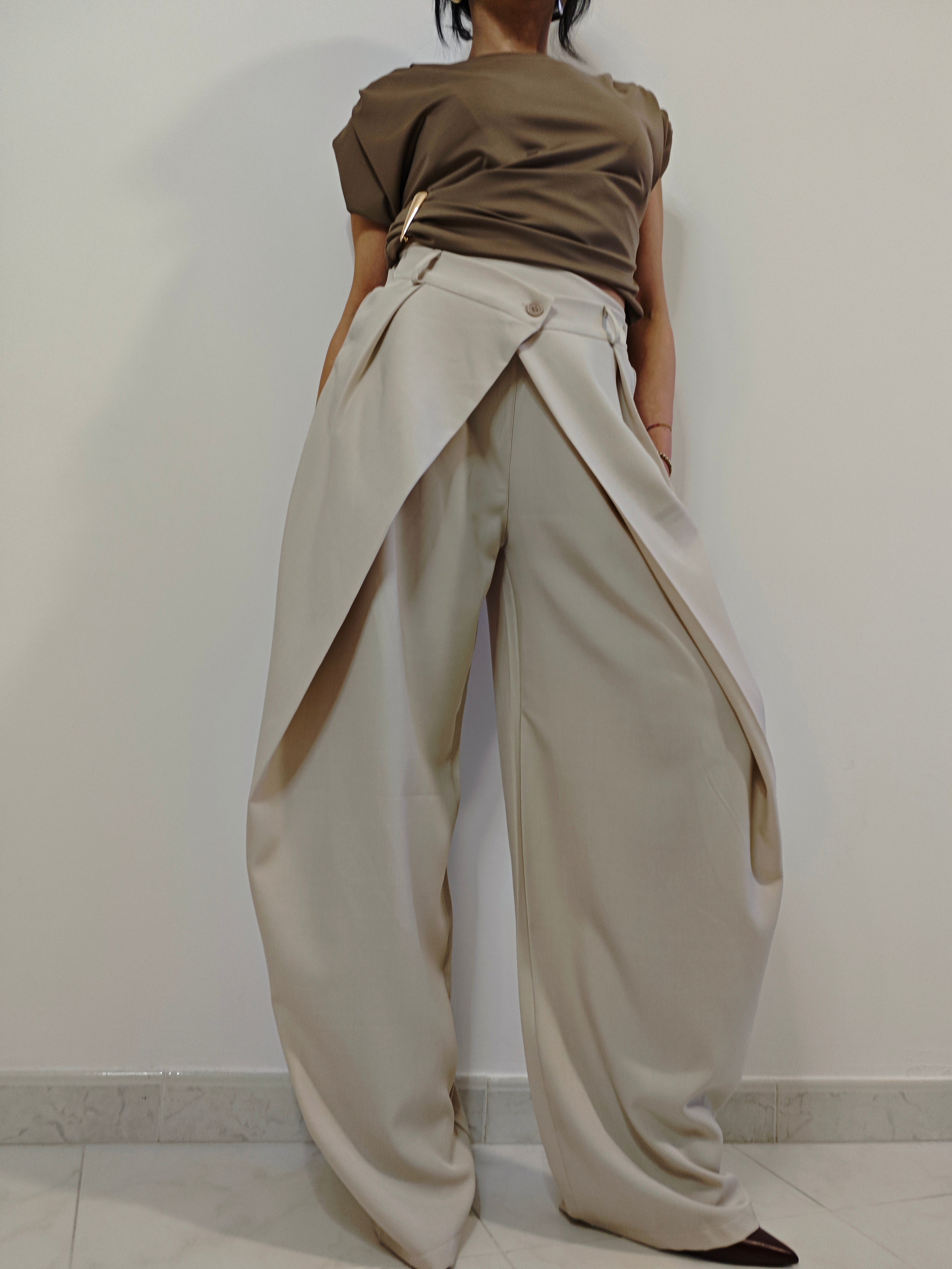 PANTALONI ALADINO BEIGE