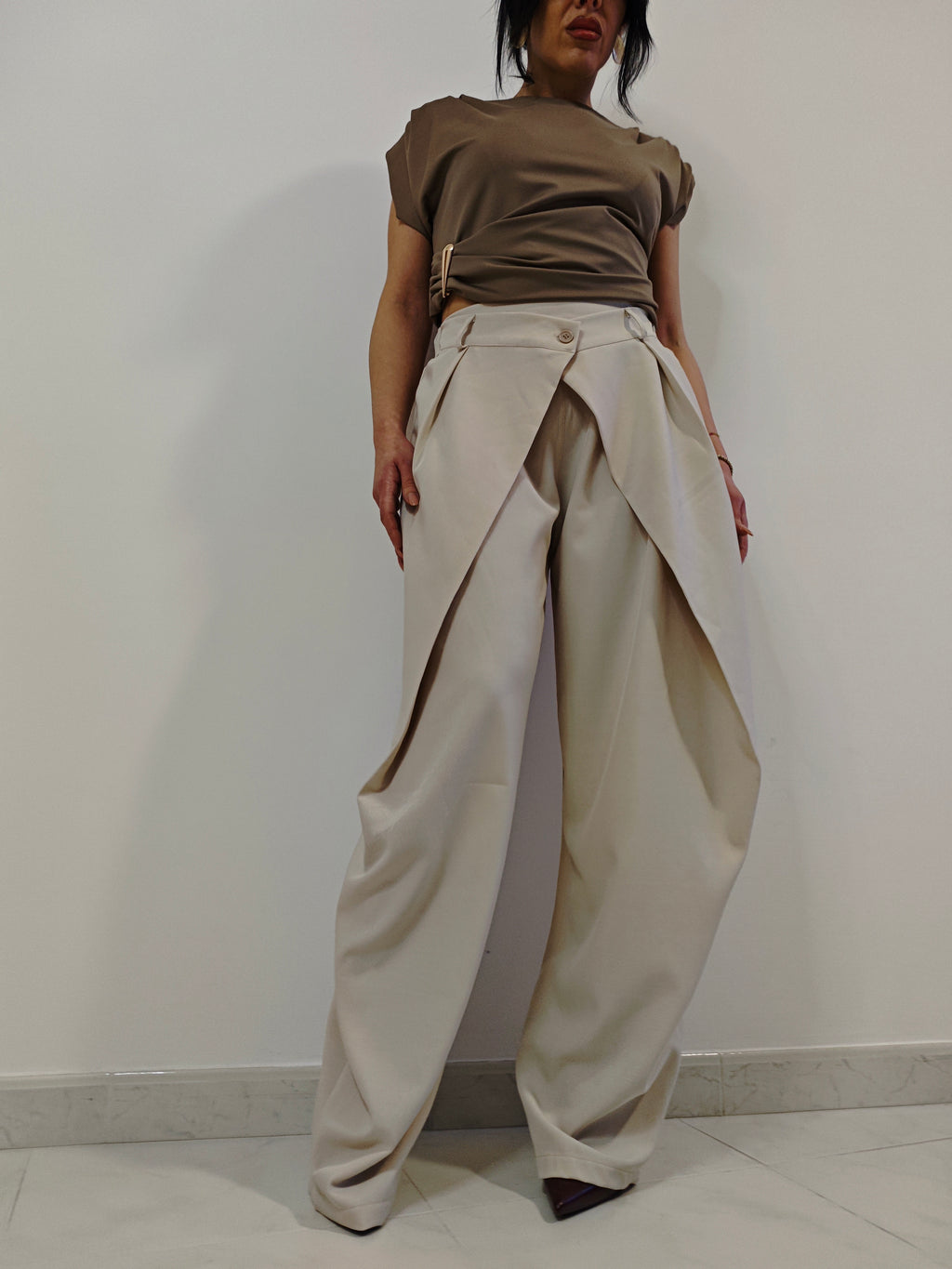 PANTALONI ALADINO BEIGE