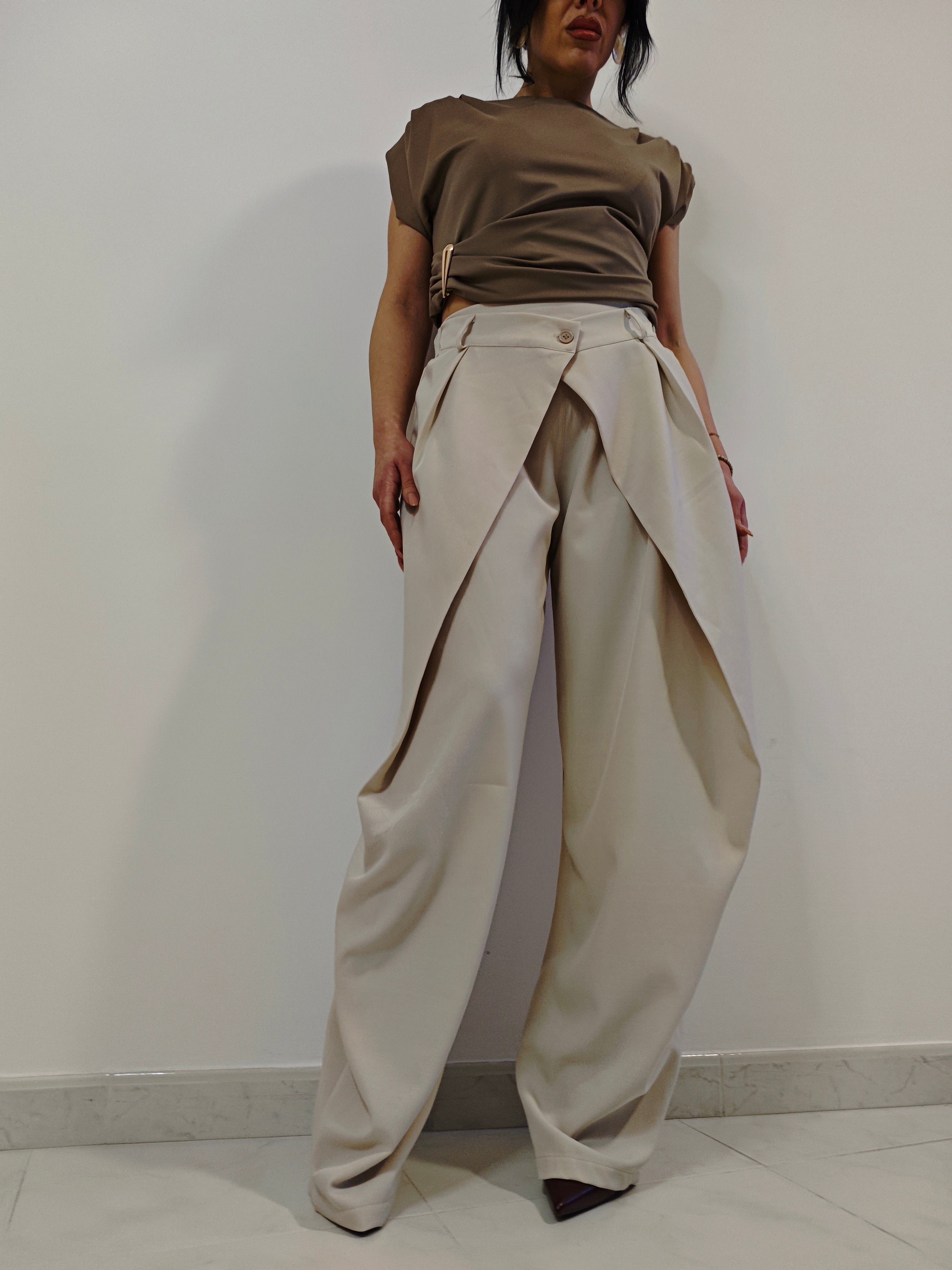 PANTALONI ALADINO BEIGE