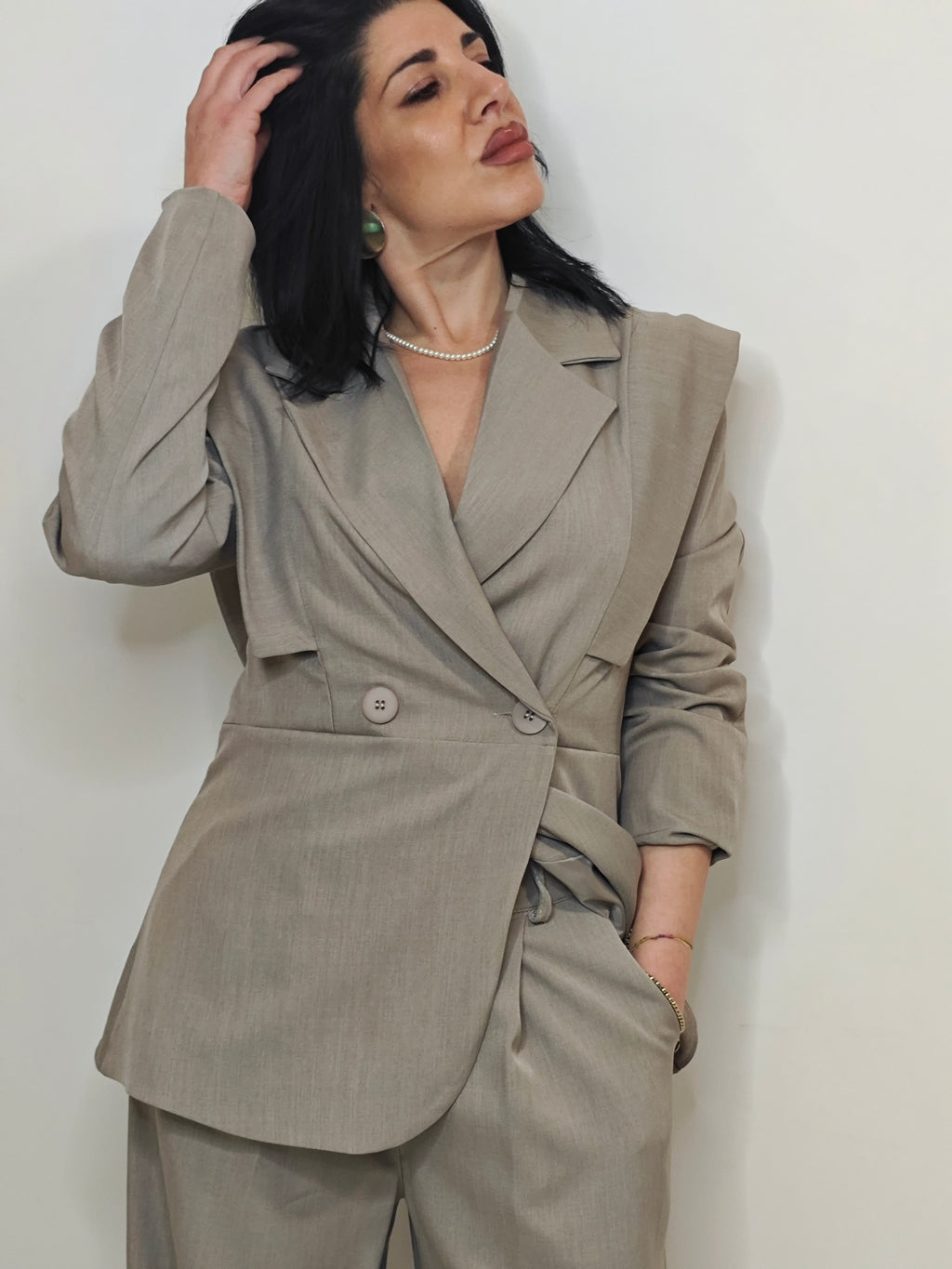 TAILLEUR BB COORDINATO BEIGE TORTORA