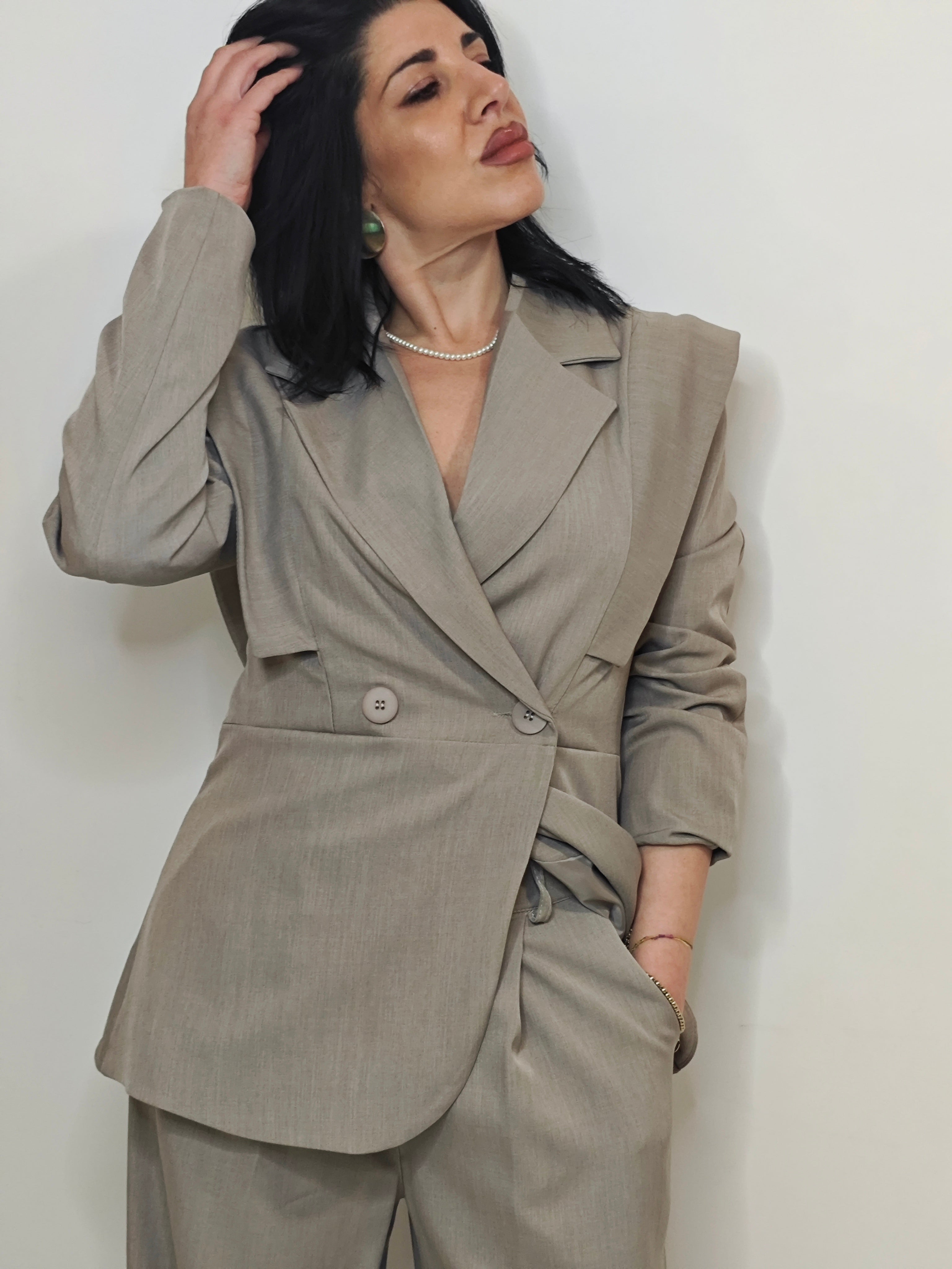 TAILLEUR BB COORDINATO BEIGE TORTORA