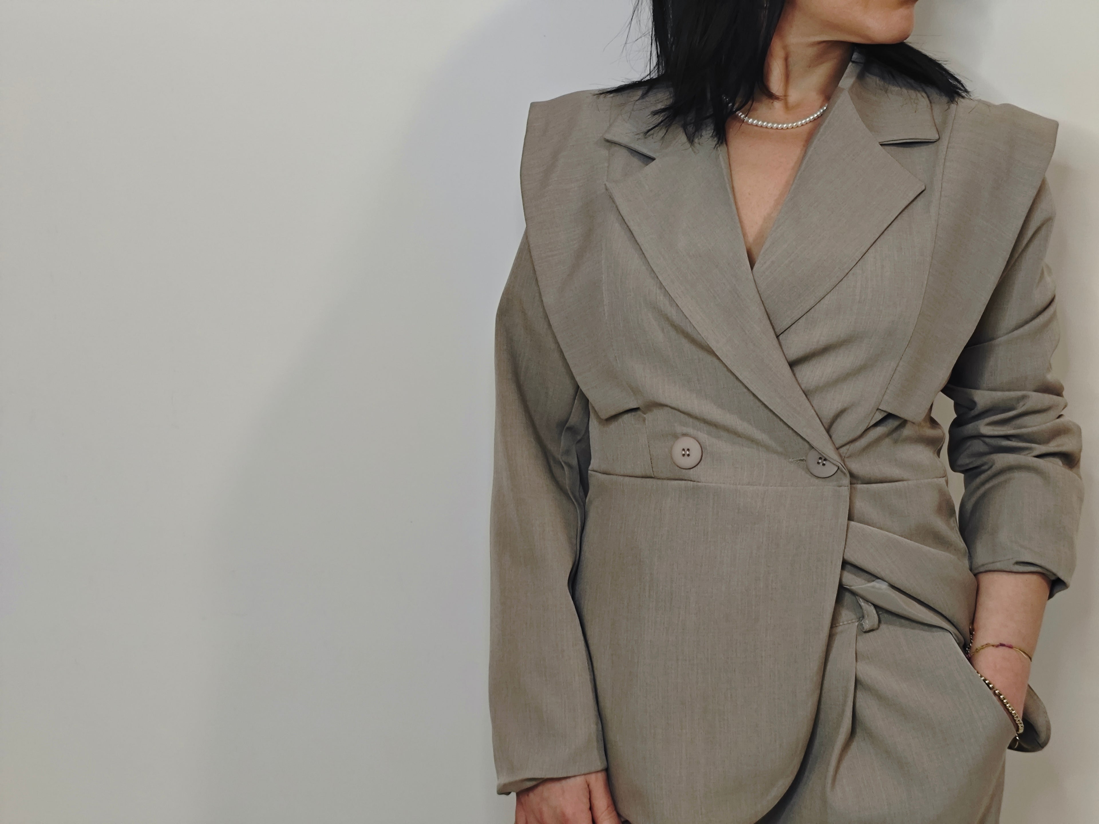 TAILLEUR BB COORDINATO BEIGE TORTORA