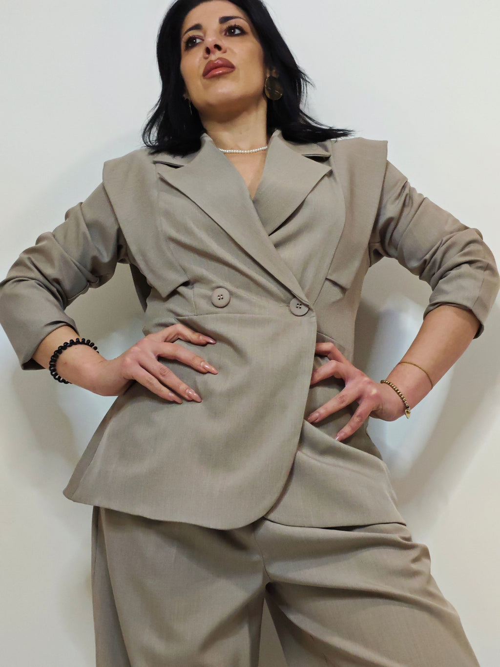 TAILLEUR BB COORDINATO BEIGE TORTORA