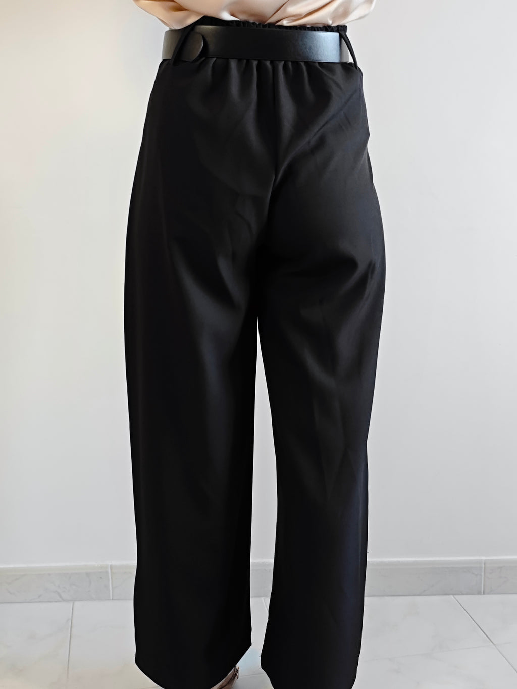 PANTALONI A PALAZZO ELEGANCE NERO