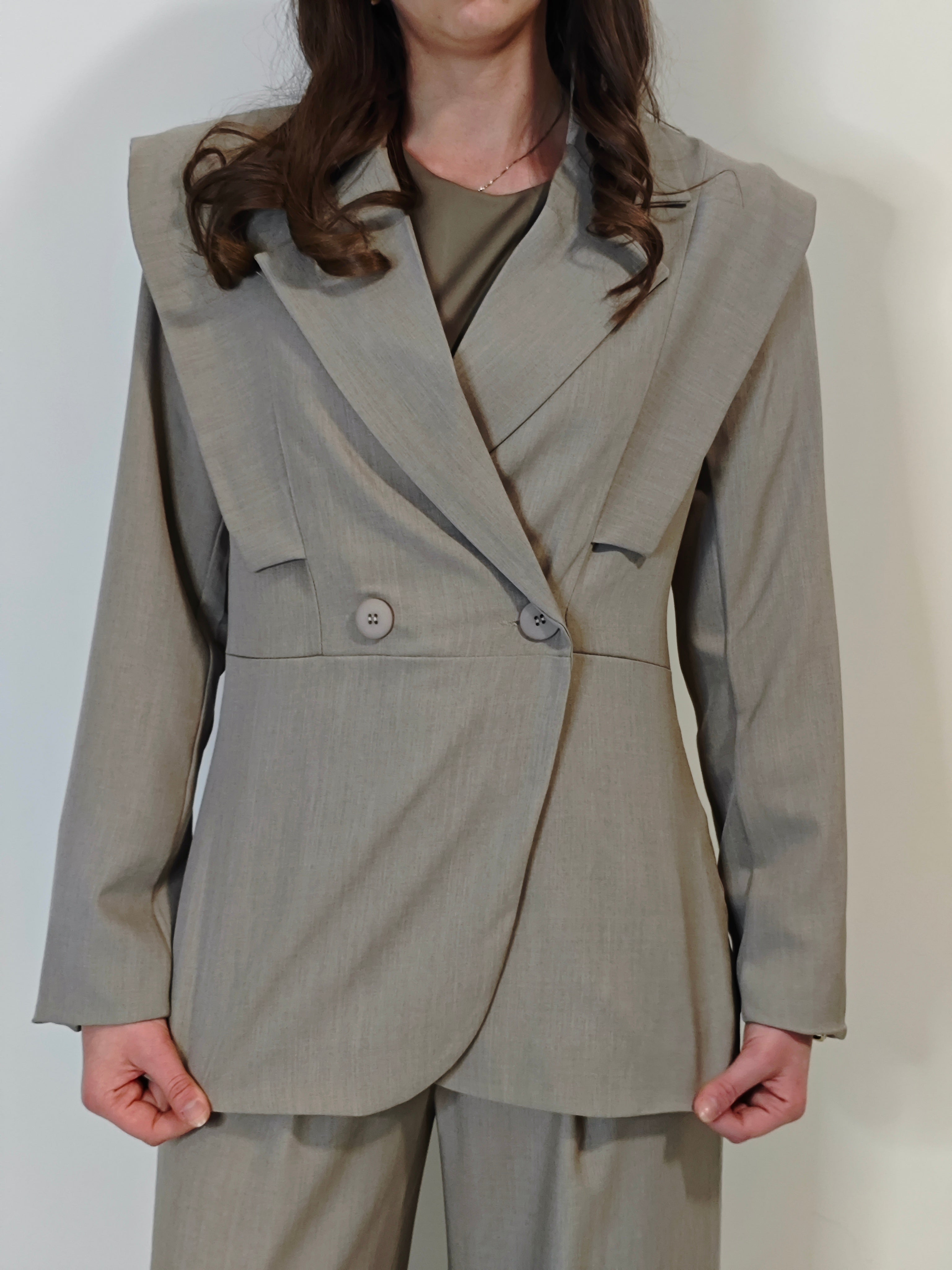 TAILLEUR BB COORDINATO BEIGE TORTORA