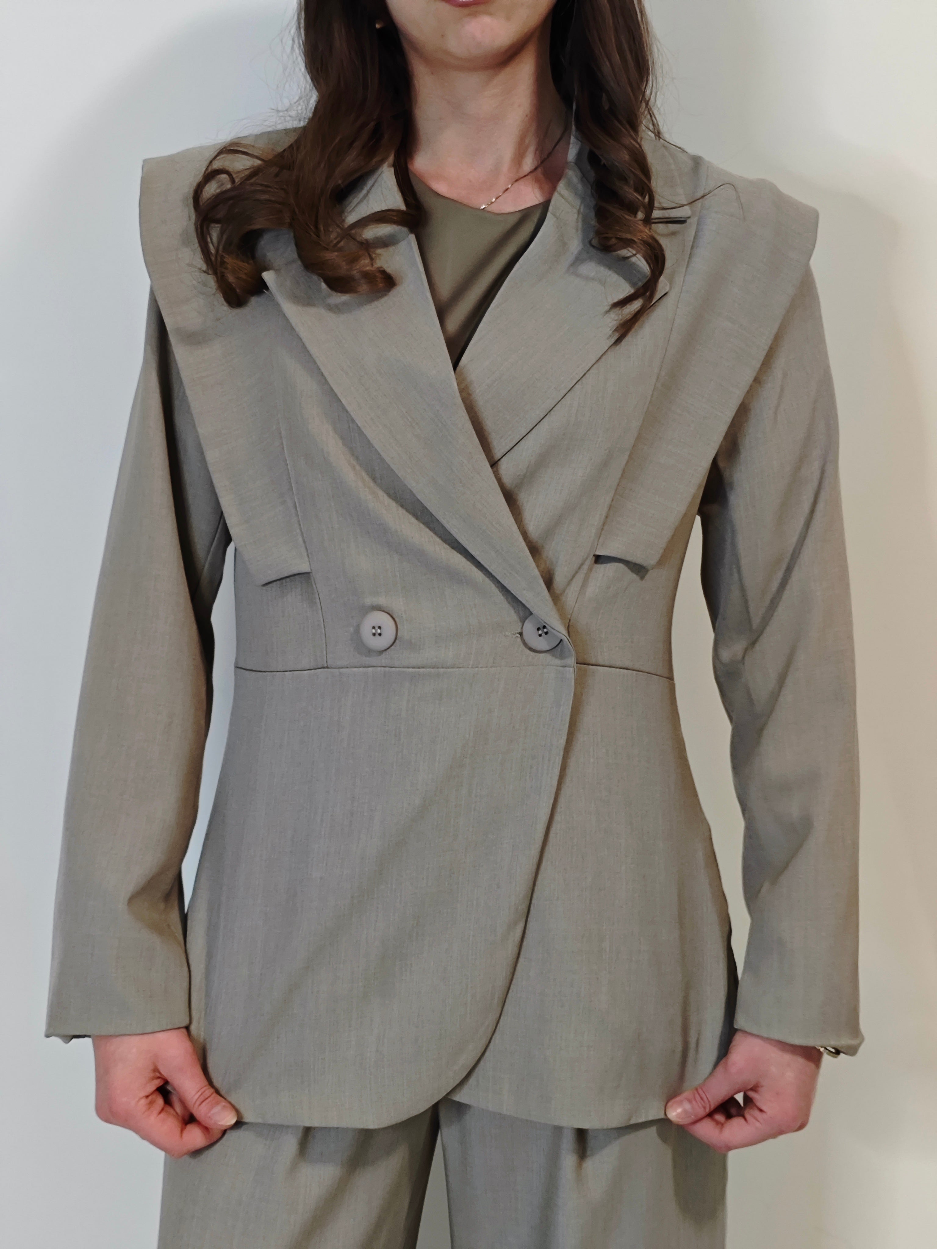 TAILLEUR BB COORDINATO BEIGE TORTORA