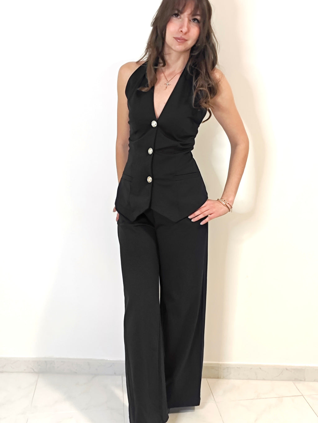 COMPLETO LADY HALTER NECK