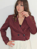 GIACCA BORDEAUX CON BRILLANTINI